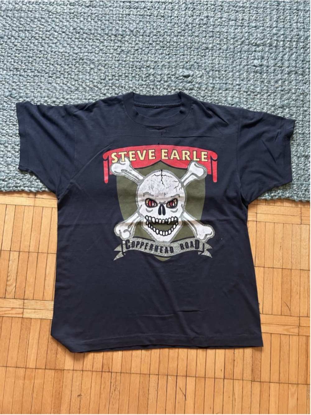 Vintage 1989 Steve Earle Copperhead Road Tour T-Shirt Men’s Size L Spring Ford